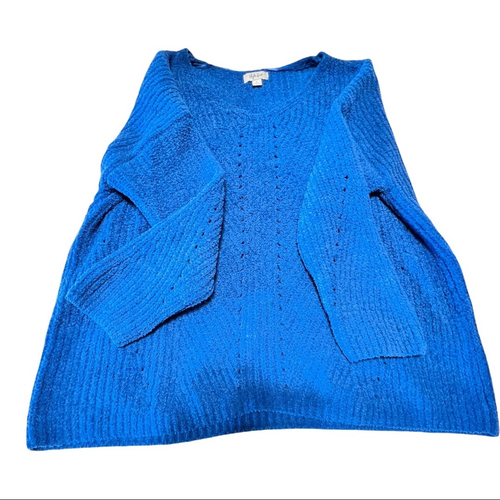 Very soft blue sweater